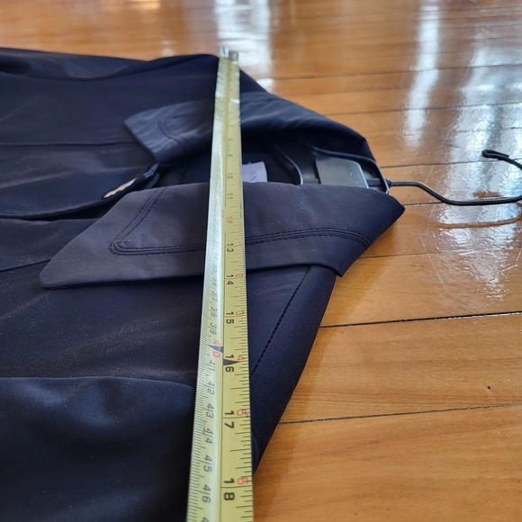 Anne Klein Black Spring Jacket Coat Large - Picture 7 of 10